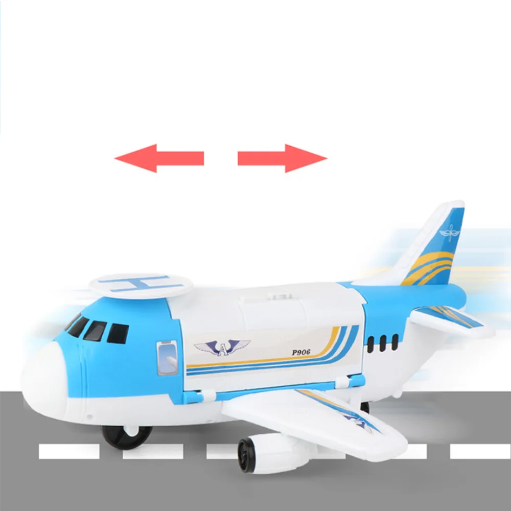 Children Aircraft Mold Set Toys Transport Airplane Track Inertia Car Model Puzzle Fly Plane With 2 Cars | Игрушки и хобби