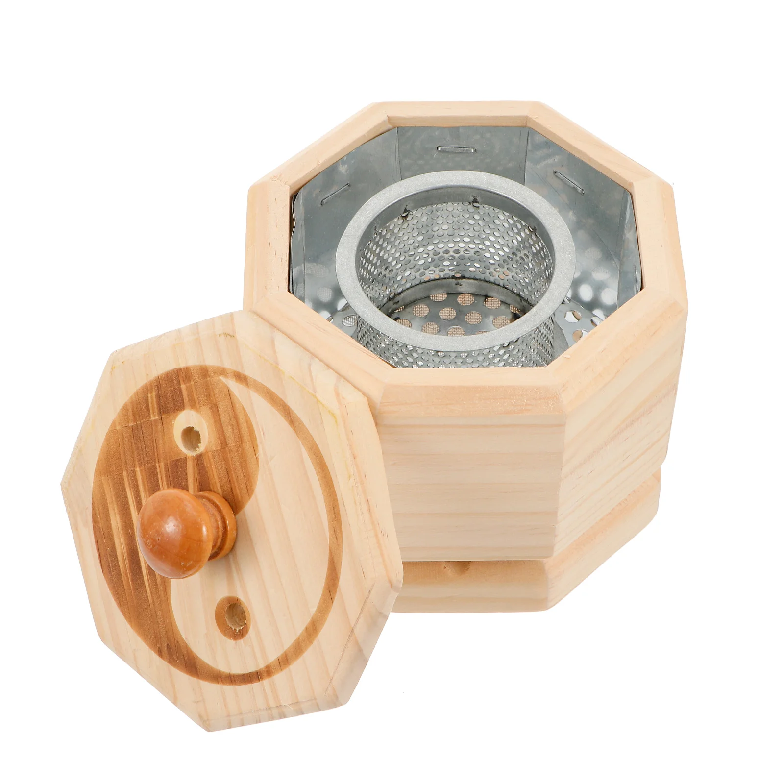 1pc Portable Moxibustion Box Wood Body Moxa Device Burning Tool | Красота и здоровье