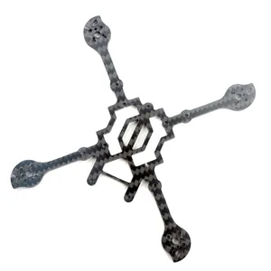 Happymodel 125 мм Колесная база, каркас из углеродного волокна 3,0 мм, нижняя пластина для Larva X HD FPV гоночного дрона, зубочистка