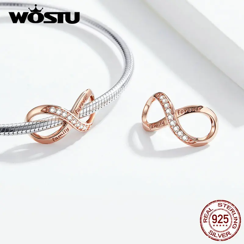 Бусина-Шарм бесконечные символы из серебра 925 пробы для браслета | Украшения и