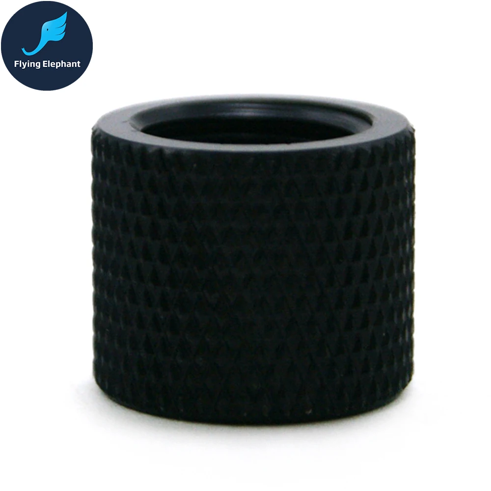 Статический удлинитель 12 мм F G1/4 черный/серебристый прямой фитинг с твердой