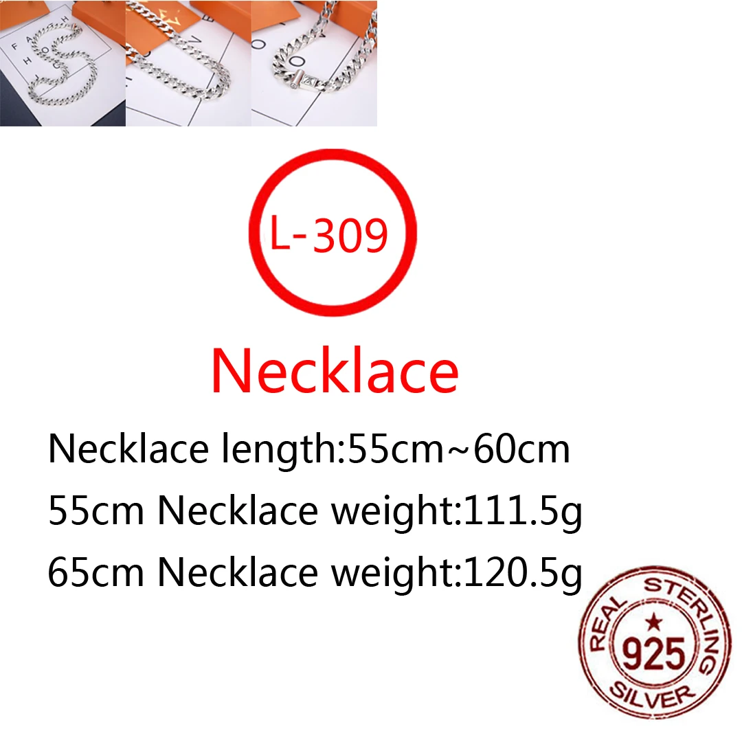 

L309 S925 Sterling Silver Necklace New Brand Couple Space Pattern Letter Personality Fashion Style Simple Style Gift Hot Sale