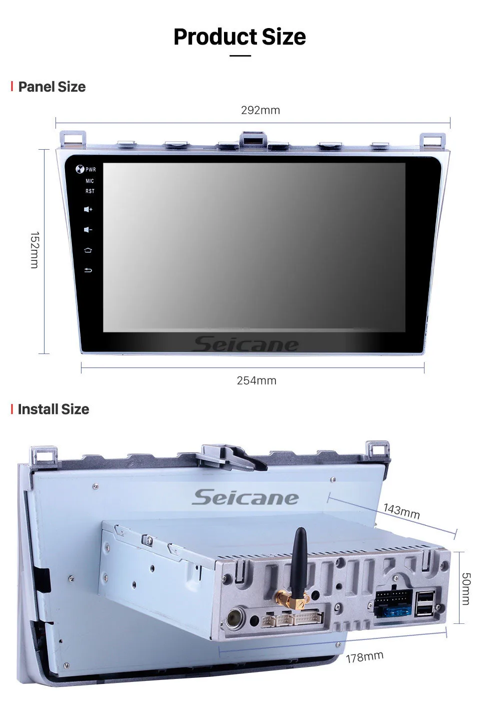 Seicane 10," Android 9,0 Оперативная память 4 Гб ips 8-ядерный автомобиль радио gps Navi головное устройство проигрывателя для 2008- Mazda 6 Ruiyi С Carplay RDS 4G