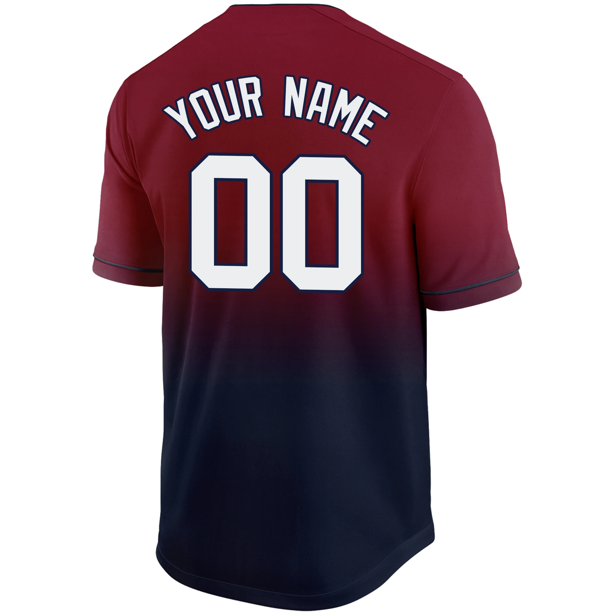 Custom Baseball Jersey Design Sewing Team/Player Name Number Add Logo Gradient Color Softball Training Shirts Button For Men/Kid
