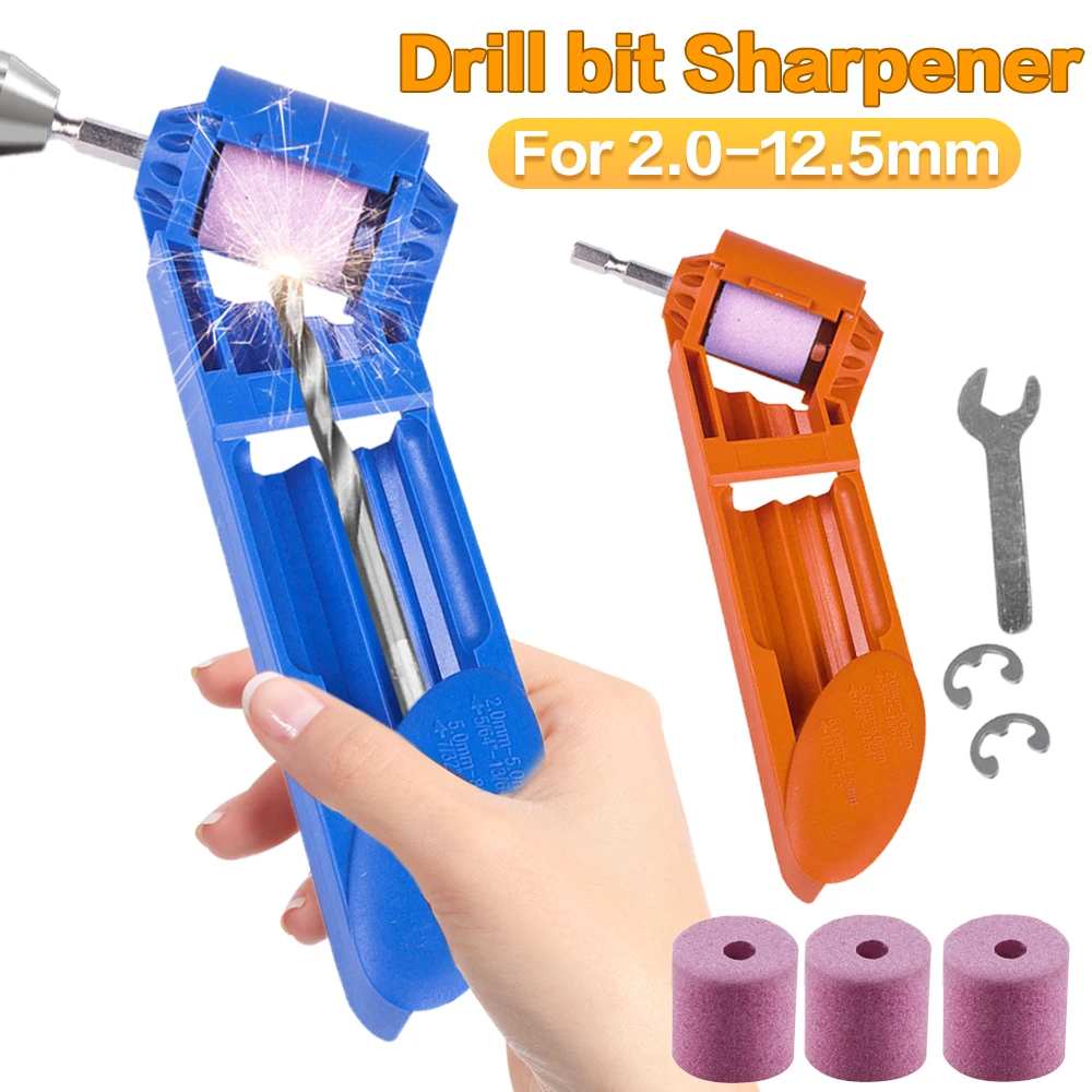 

Portable Drill Bit Sharpener Corundum Resisting Drill Polishing Corundum Grinding Wheel Tool Grinder Wheel Tool 2.0-12.5mm Drill