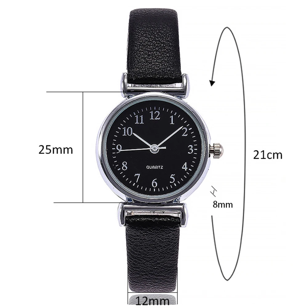 

Simple Women Small Round Dial Arabic Numbers Analog Quartz Wrist Watch Gift Wrist Watch Gift Wrist Watch Gift Wrist Watch Gift