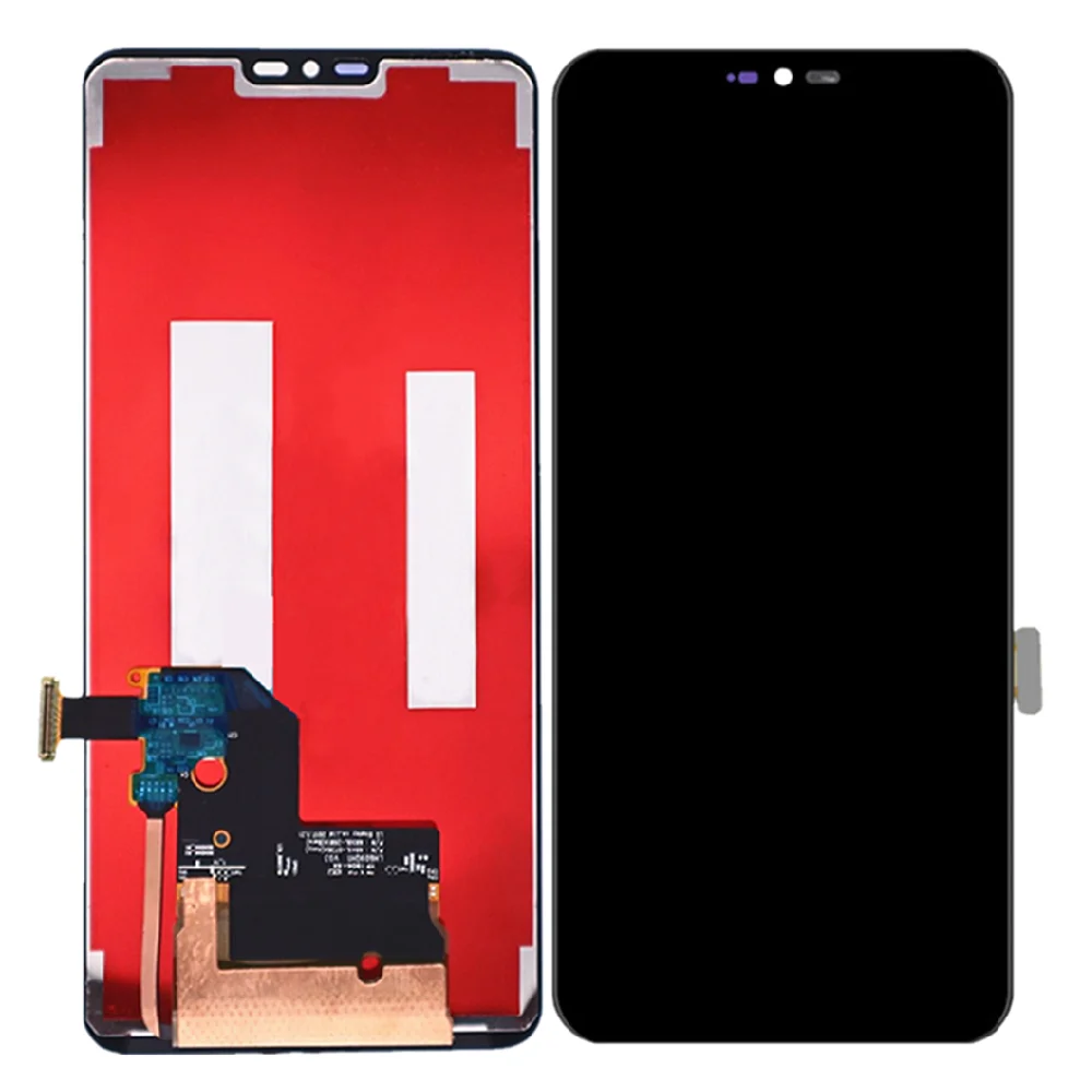 ЖК-дисплей для LG G7 ThinQ G710 с сенсорным экраном, панелью цифрового дигитайзера, частями для ремонта и рамкой.