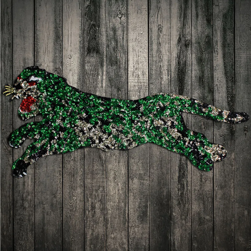 Красочная Тигровая аппликация нашивка для куртки Байкерский значок с вышивкой в