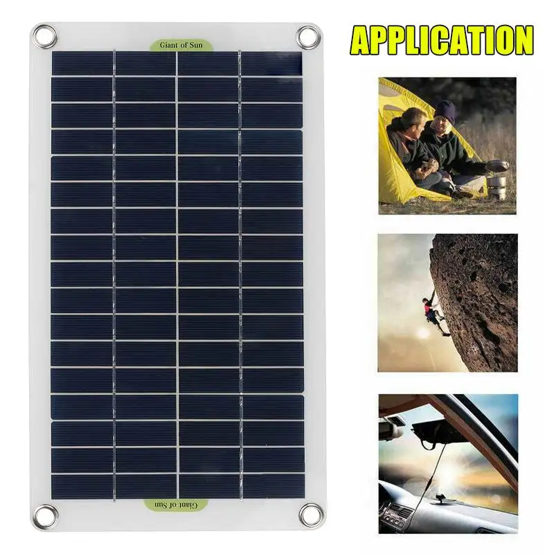 50 Вт Панели солнечные комплект в комплекте 12V/5V USB 4 Jack с 60/100A контроллер панели