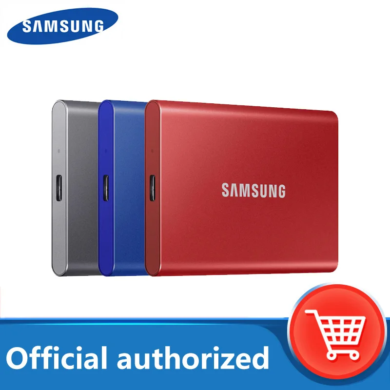 Внешний портативный накопитель samsung T7 SSD NVME 500 Гб ТБ 2 внешний твердотельный Type-C USB 3