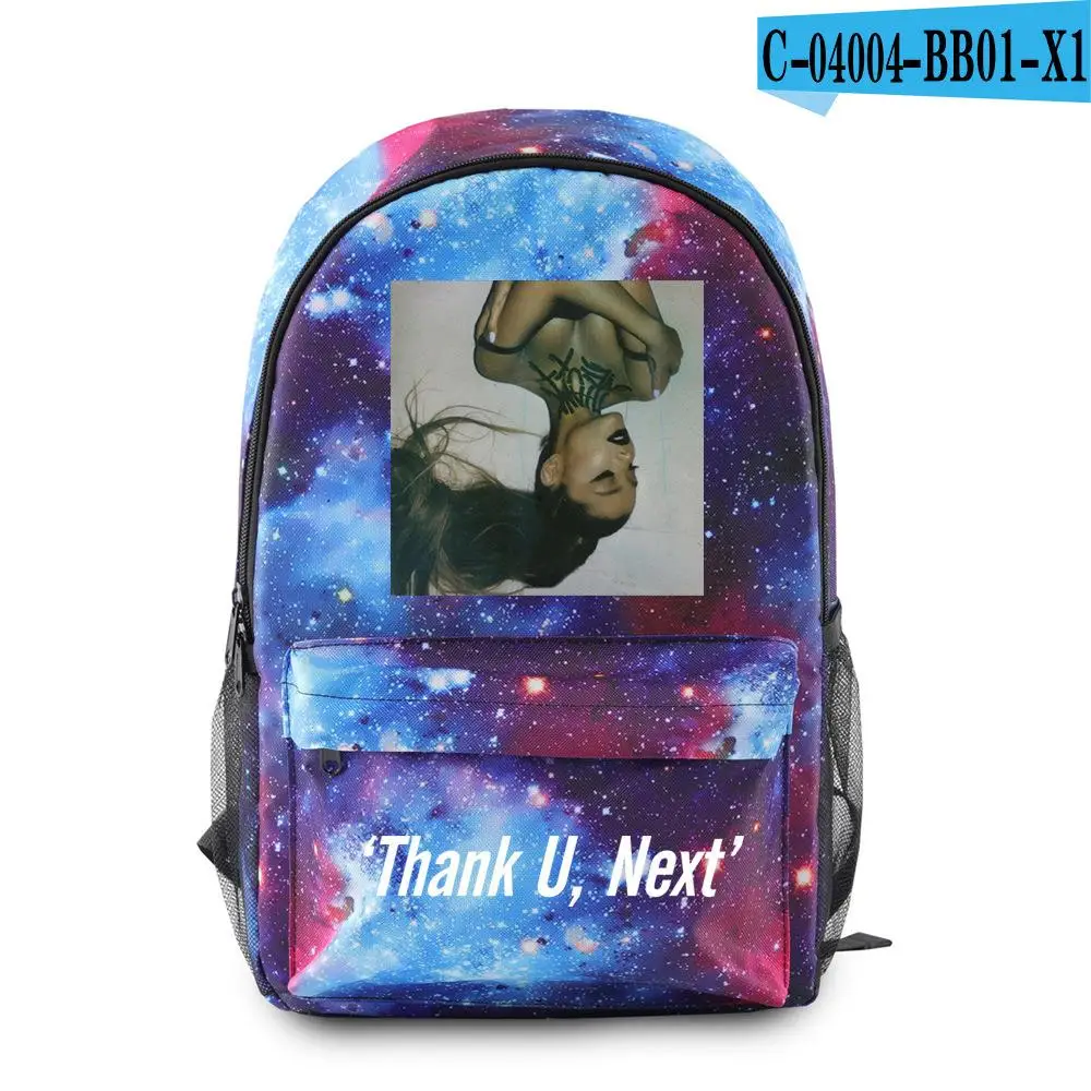 Fashion Funny Ariana Grande School Bags Travel Bags Boys Girls Cute Small Bag Print Oxford Waterproof Laptop Notebook Backpacks