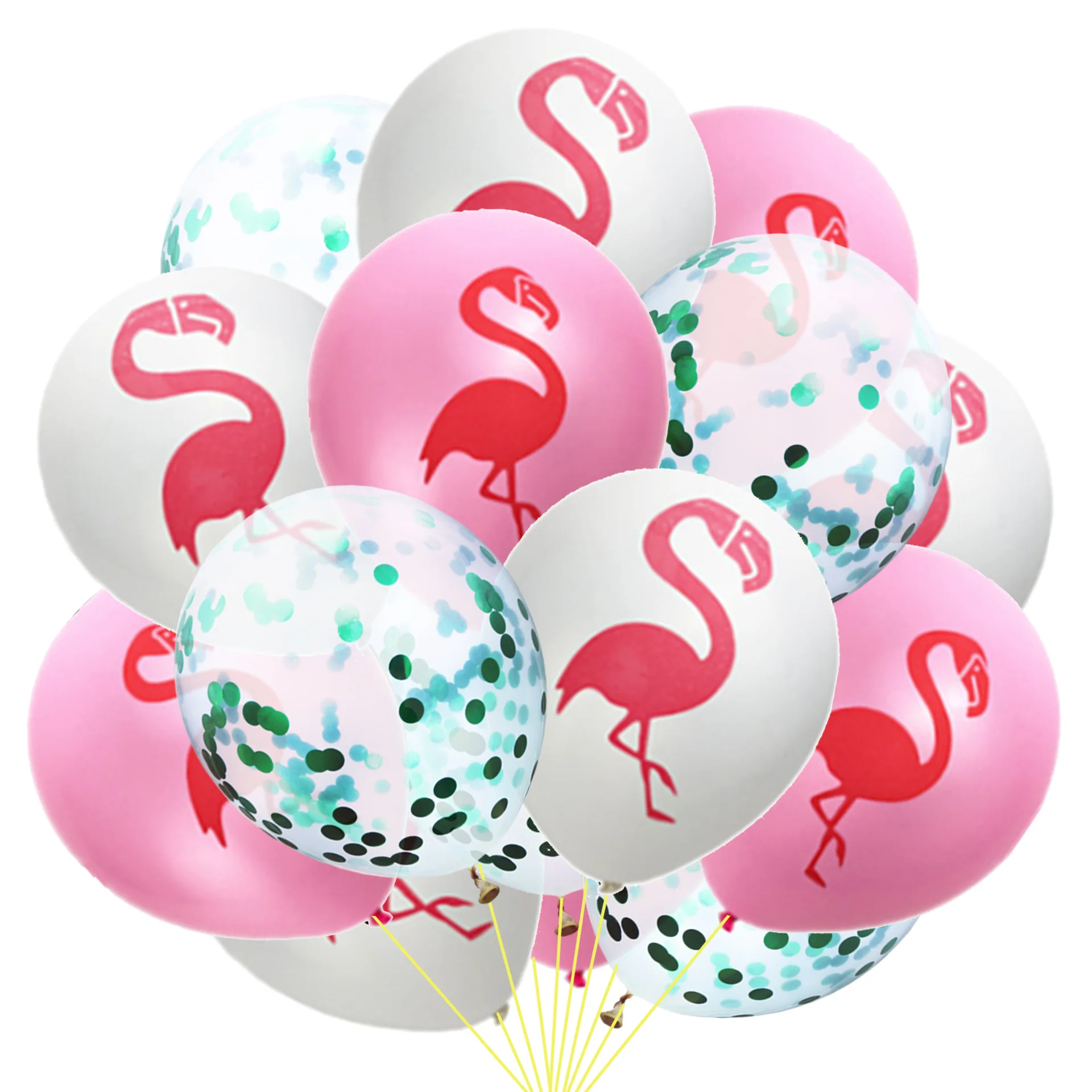 15 шт. набор Гавайских серий смешанные гелевые конфетти латексные воздушные шары