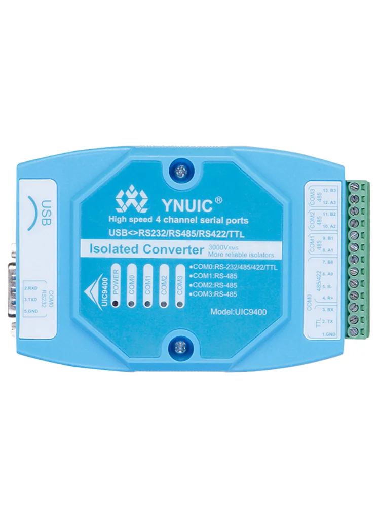 

High-speed USB to RS485 232 422 TTL industrial grade converter 4-channel isolated serial com communication line