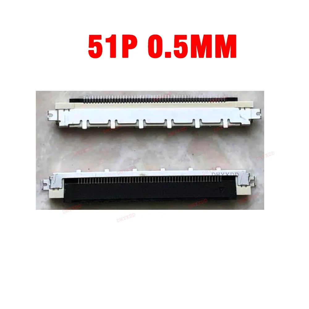 Tomada Traseira da Aleta Ffc Fpc Lvds do Passo 51 p 0.5 mm da Tela do Adaptador do Cabo da Tevê do Lcd de 210 Peças Lnterface 51 p