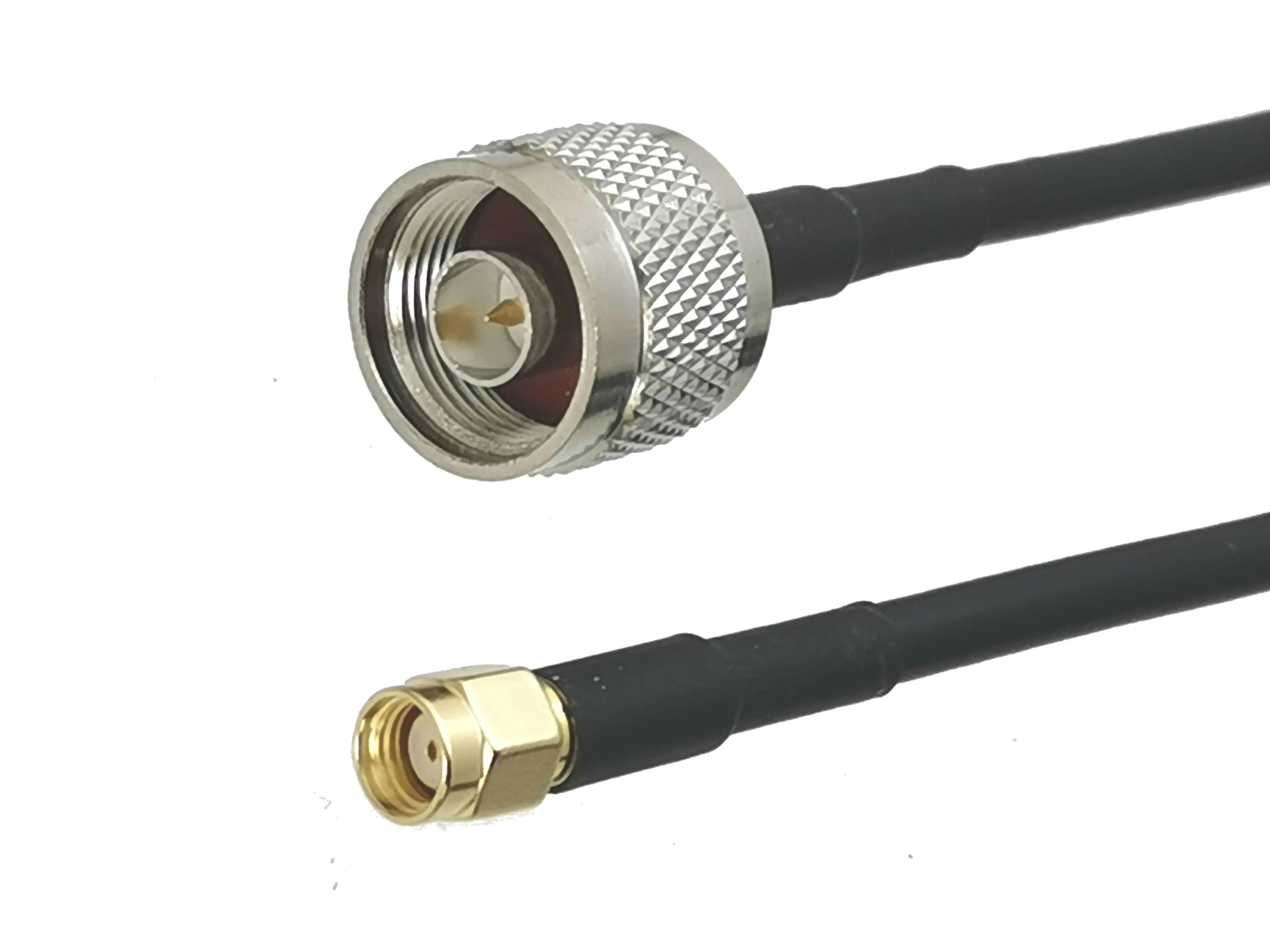 1 шт. RG58 N штекер к RP SMA Штекерный Разъем RF коаксиальный гибкий соединительный