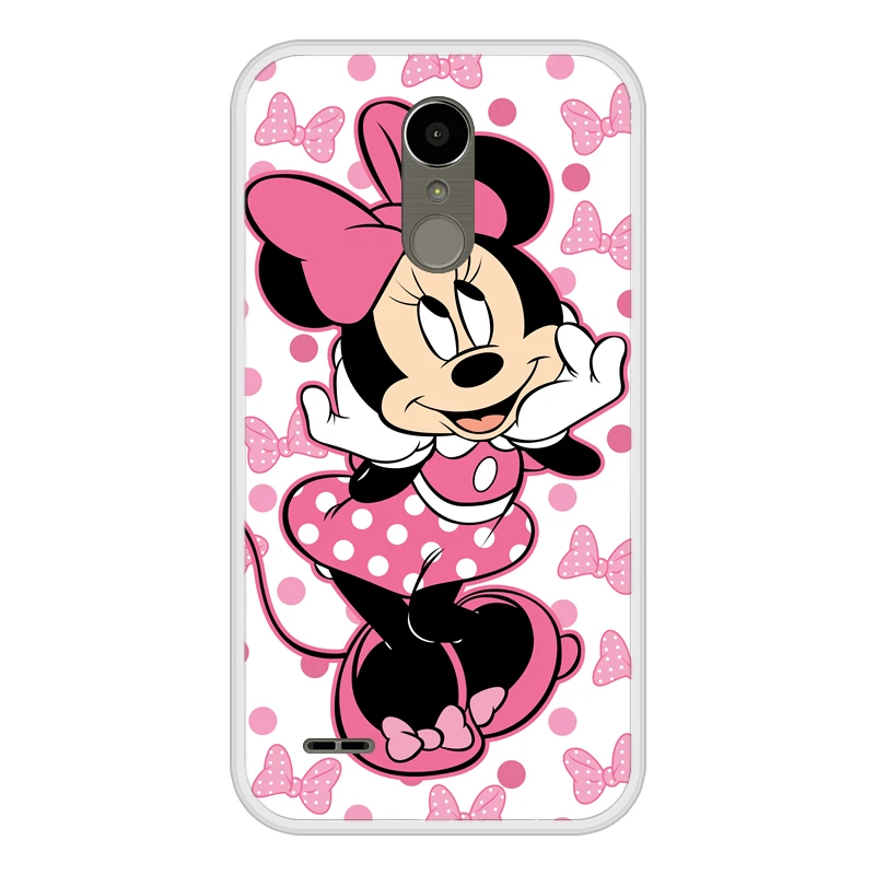 Чехол для LG K10 2017 Мягкий Силиконовый ТПУ чехол с рисунком Микки и Минни K 10