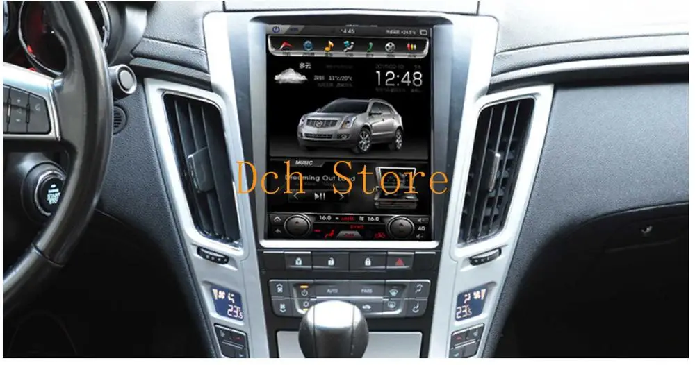 10 4 дюймовый вертикальный экран Tesla Style Android 9 0 автомобильный DVD плеер GPS для Cadillac Old