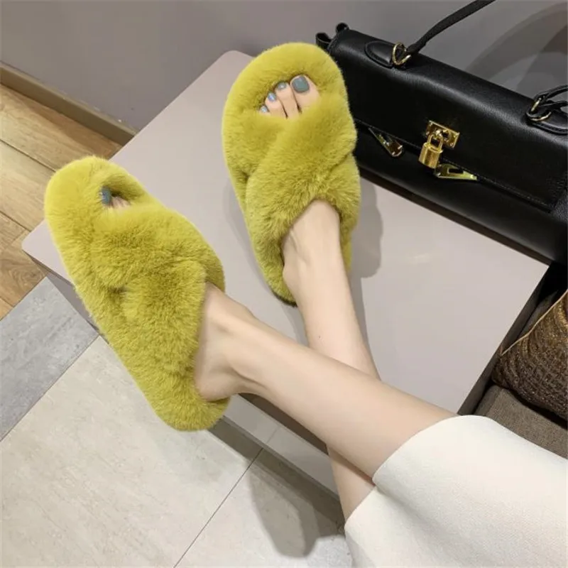 New net Red Cross plush slippers in autumn and winter 2020 | Обувь