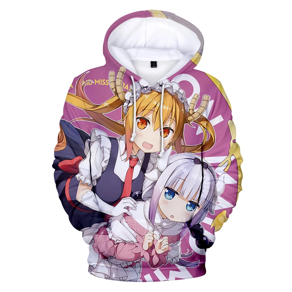 Теплый режим Gedrukt Xiaolin's dragon maid 3D Толстовка с капюшоном Vrouwen Повседневная Eenvoudige En