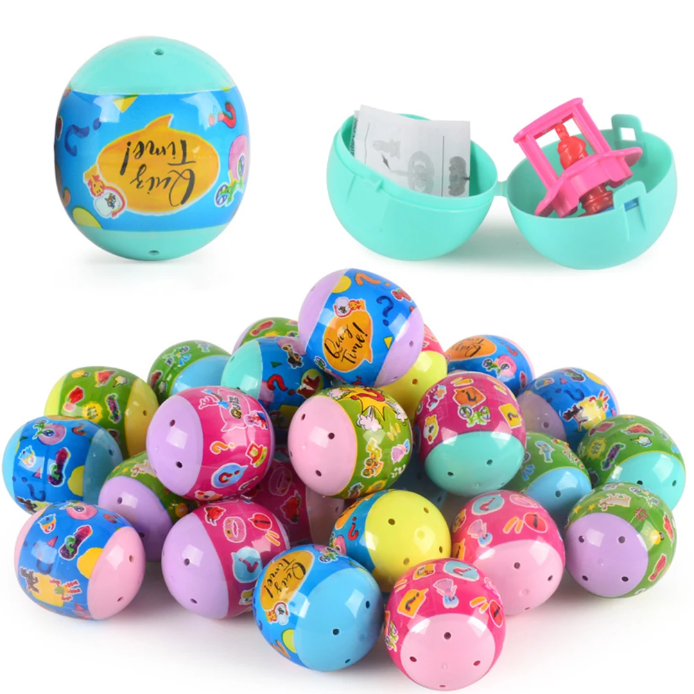 New Twisted Egg Figure Toy Mini Dolls Children Portable Interactive Plastic Capsules Balls Present for Vending Machine | Игрушки и хобби