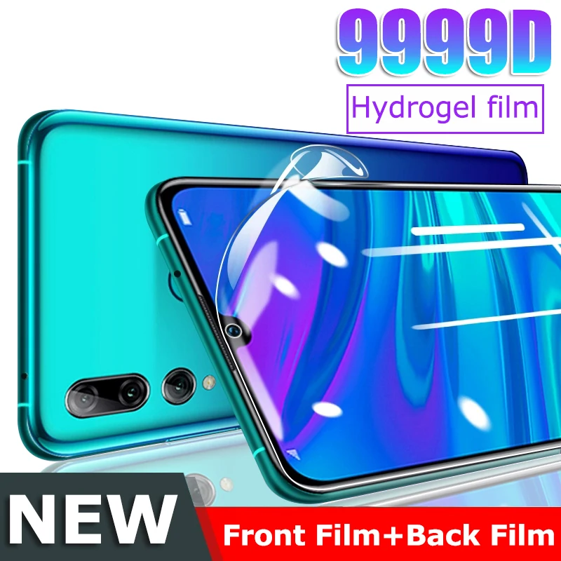 Передняя Задняя пленка Гидрогелевая для Huawei Honor 8 9 Lite 8X Max 9X Pro 20 10i защита экрана