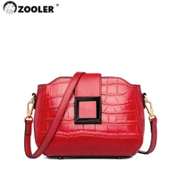 zooler customized new real leather shoulder bags for girls genuine leather cross body bag pattern luxury bolsa femininawg328