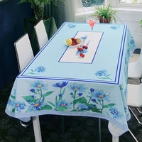 table cover waterproof tablecloth rural style tablecloth kitchen tablecloth party decoration tablecloth plant printed table mat