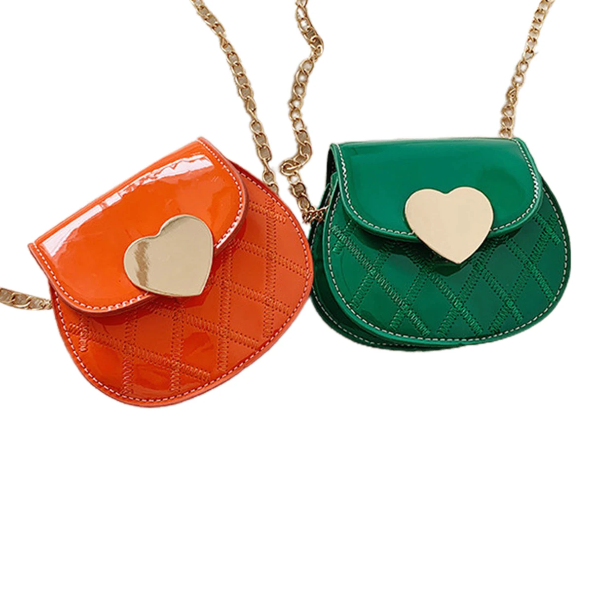 Сумка кросс-боди в форме сердца для маленьких девочек мессенджер на плечо с