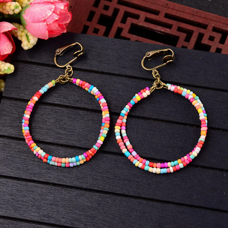 CARTER LISA африканские богемные разноцветный бисер большие массивные круглые