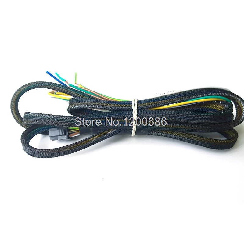 4P 1M 20AWG 43025-0408 4 pin Micro-fit 3.0 female connector With black braided cable sleeving over