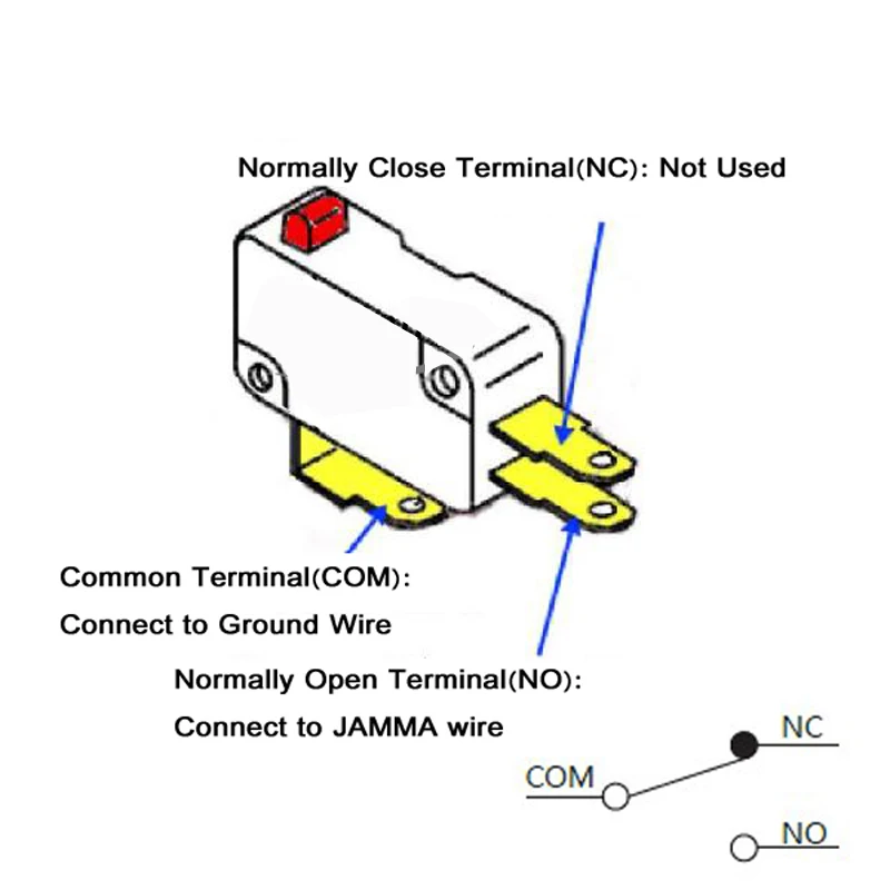 10 шт. запасные 3 клеммы быстрое переключение микропереключателей для аркадных