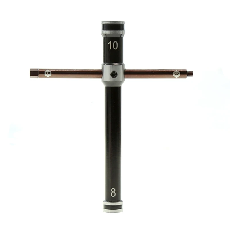 

3/5/8/10mm Metal Universal Tires Nut Tools Cross Sleeve Wrench for RC Car Off-Road Monster Truck Ships Model Airplane