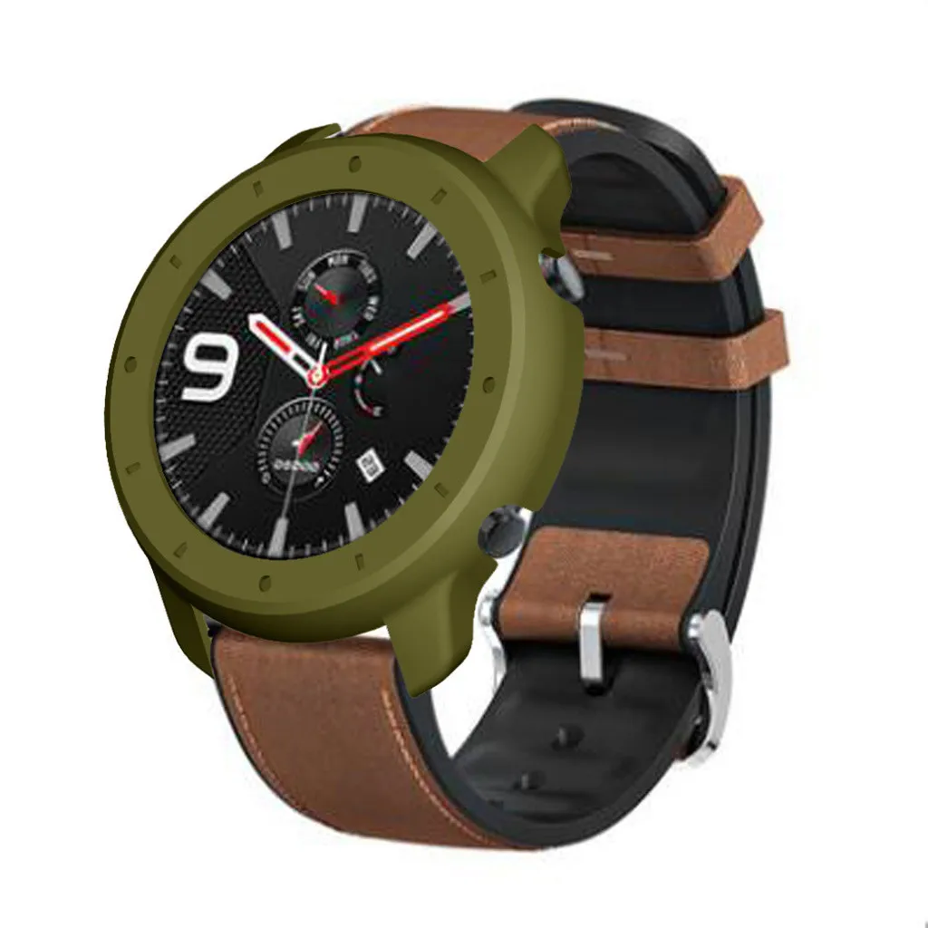 Жесткий защитный чехол из поликарбоната для Xiaomi Huami Amazfit GTR 47 мм, умные часы, цветная рамка из поликарбоната, полное покрытие, запасная защитная оболочка