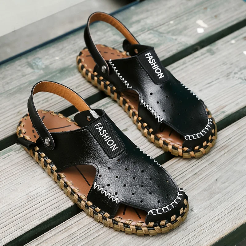 

Sandale Homme Cuir Sandal Men Shoes Sandales Cuir Rubber Sandals Sandalias Deportivas For Man Work Summer Sandalet Erkek