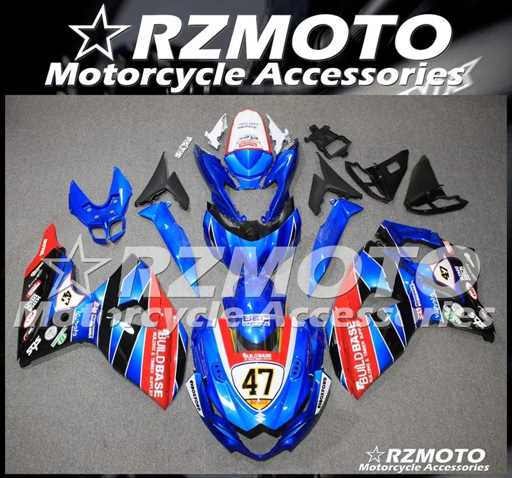 

Injection Mold New ABS Motorcycle Fairings kit Fit for SUZUKI GSX-R1000 K9 L2 09 10 11 12 13 14 15 16 Bodywork set Red blue 47