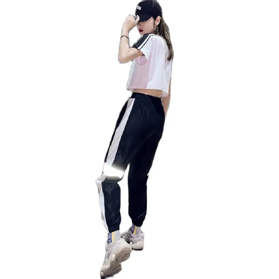 Женский спортивный костюм свободного покроя Корейская одежда большого размера