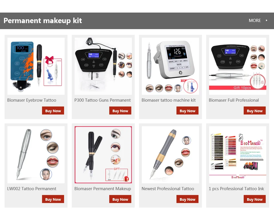 Professional Eyebrow Tattoo Machine Pen For Permanent Make Up Eyebrows Microblading Makeup DIY Kit With Tattoo Needle