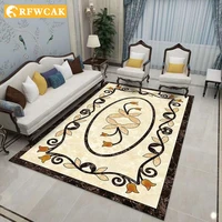 modern and simple 3d printing and dyeing large area living room carpet european ethnic bedroom sofa tatami coffee table carpet