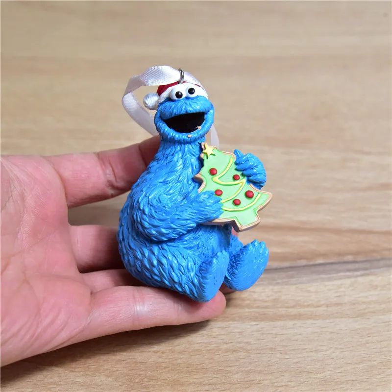 

1PCS 8cm Cookie monste Elmo Christmas special pendant Christmas gift doll Festival gift Christmas Tree pendant toys