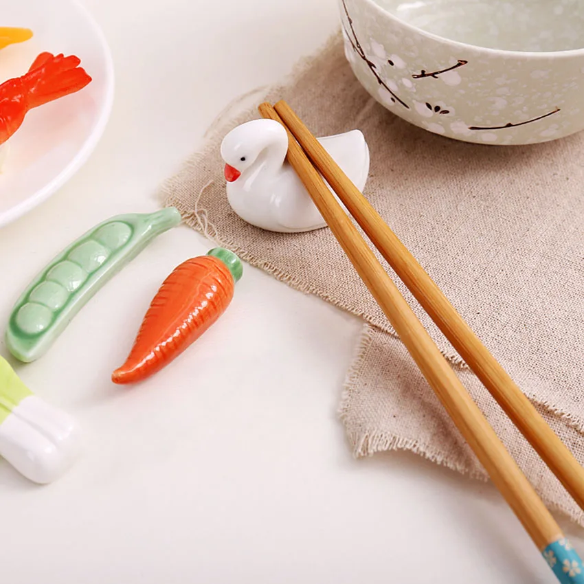 Держатель для палочек керамический в виде моркови/овощей/моркови/животных