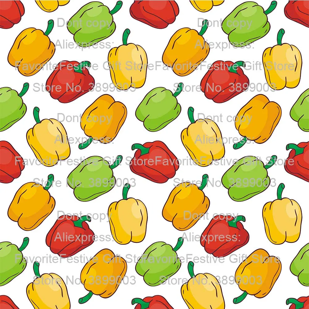 Полиэстеровая эластичная ткань для шитья перец и овощи|Ткань| |