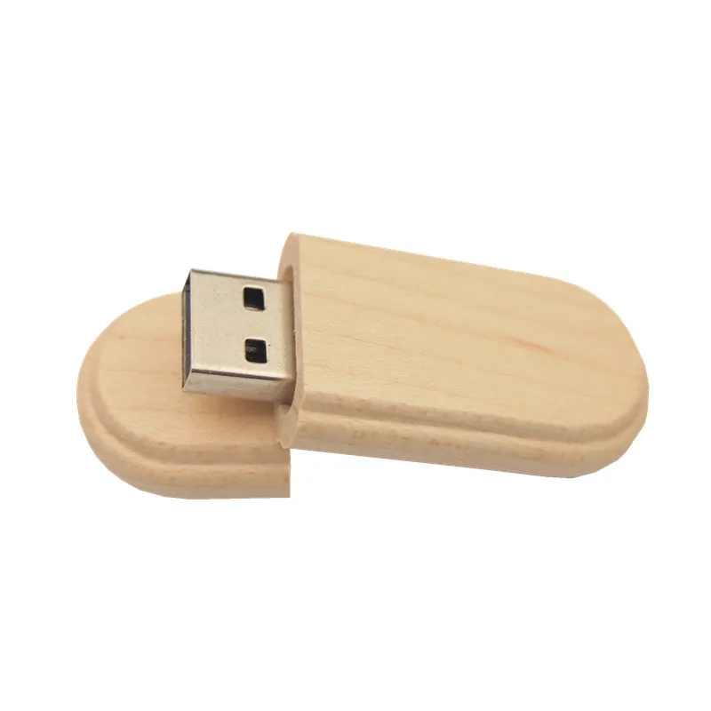 

Small Oval Wooden Usb Flash Drive 2.0 Pen Drive 4GB 8GB 16GB 32GB Flashdrive Memory Stick Pendrive Custom Logo Gift Wedding