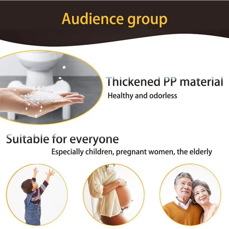 

Folding Toilet Stool,Multifunctional Squatting Stool with Aromatherapy,Creative Non-Slip Toilet Seat Stool