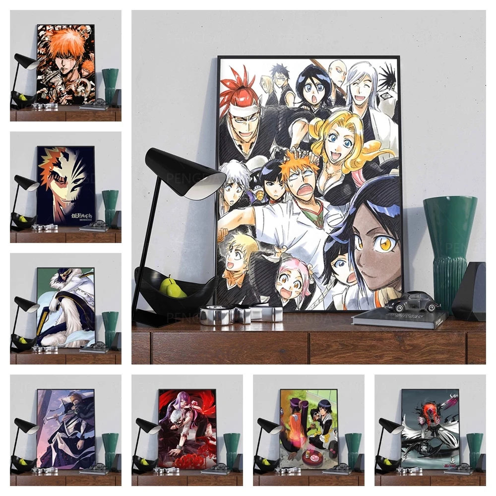 

Wall Artwork Modular Poster Bleach Home Decoration Japanese Anime Hd Print Pictures Canvas Painting For Living Room No Framed