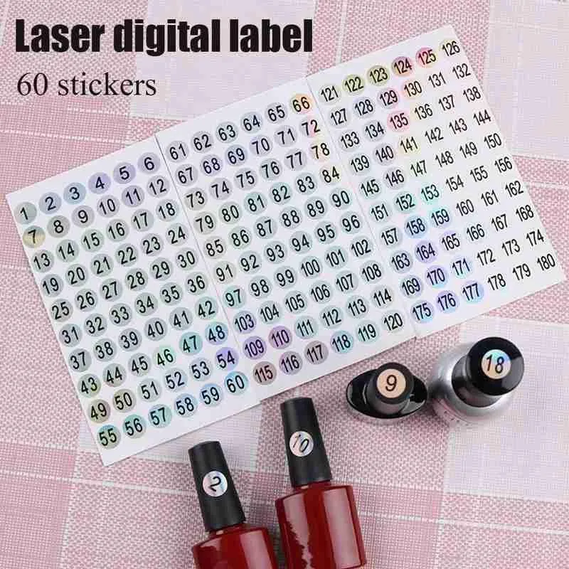 

Nail Polish Color Number Label Sticker Nail Polish Glue Color No. Waterproof Sticker Marking Sticker Nail Tool
