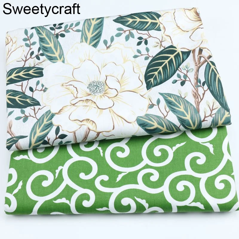 160*50 см ткань цветочный принт 100% хлопок саржа стеганая на половину метра для