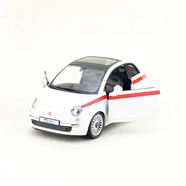 Лицензионная Коллекционная модель автомобиля из сплава и металла 1:36 для Fiat 500