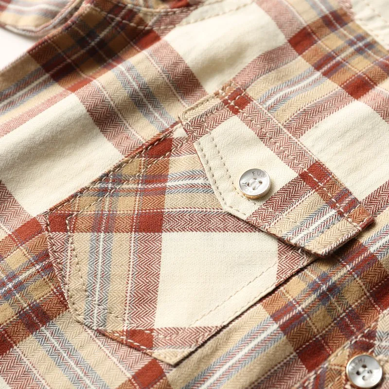 Новинка Детские рубашки модные классические повседневные из 100% хлопка в клетку