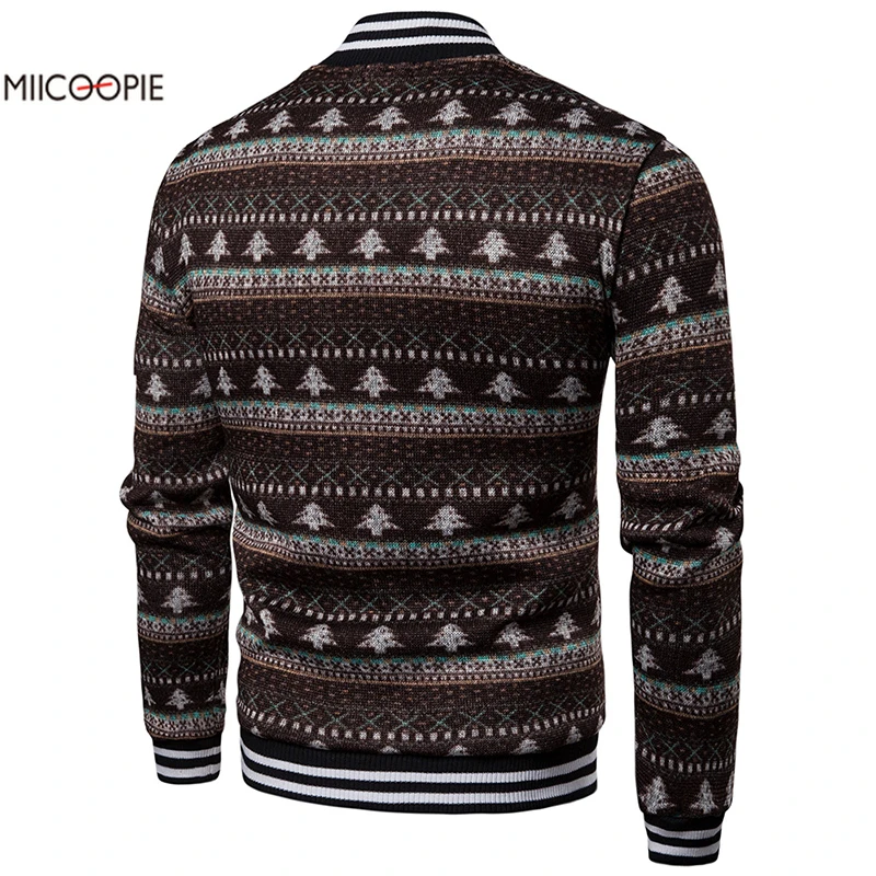 Мужская полосатая футболка с рождественской елкой брендовый свитер для мужчин