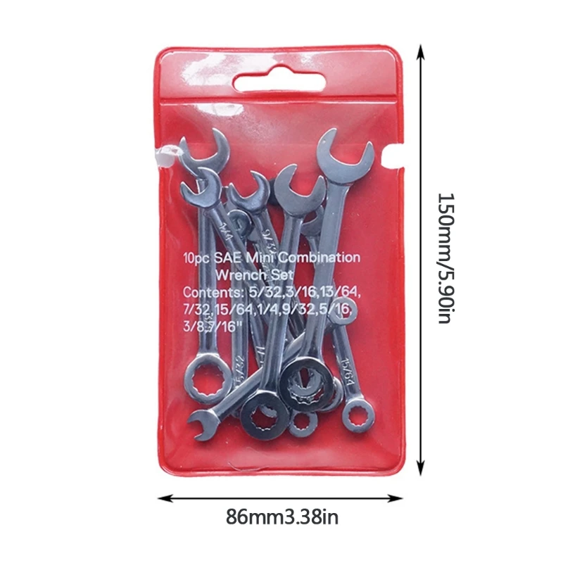 

Combination Wrenches 10pcs Mini Spanner Wrenches Set Universal Torx Wrench